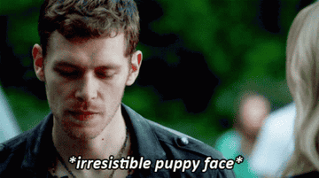 Klaus looking innocent even though he is a deviant