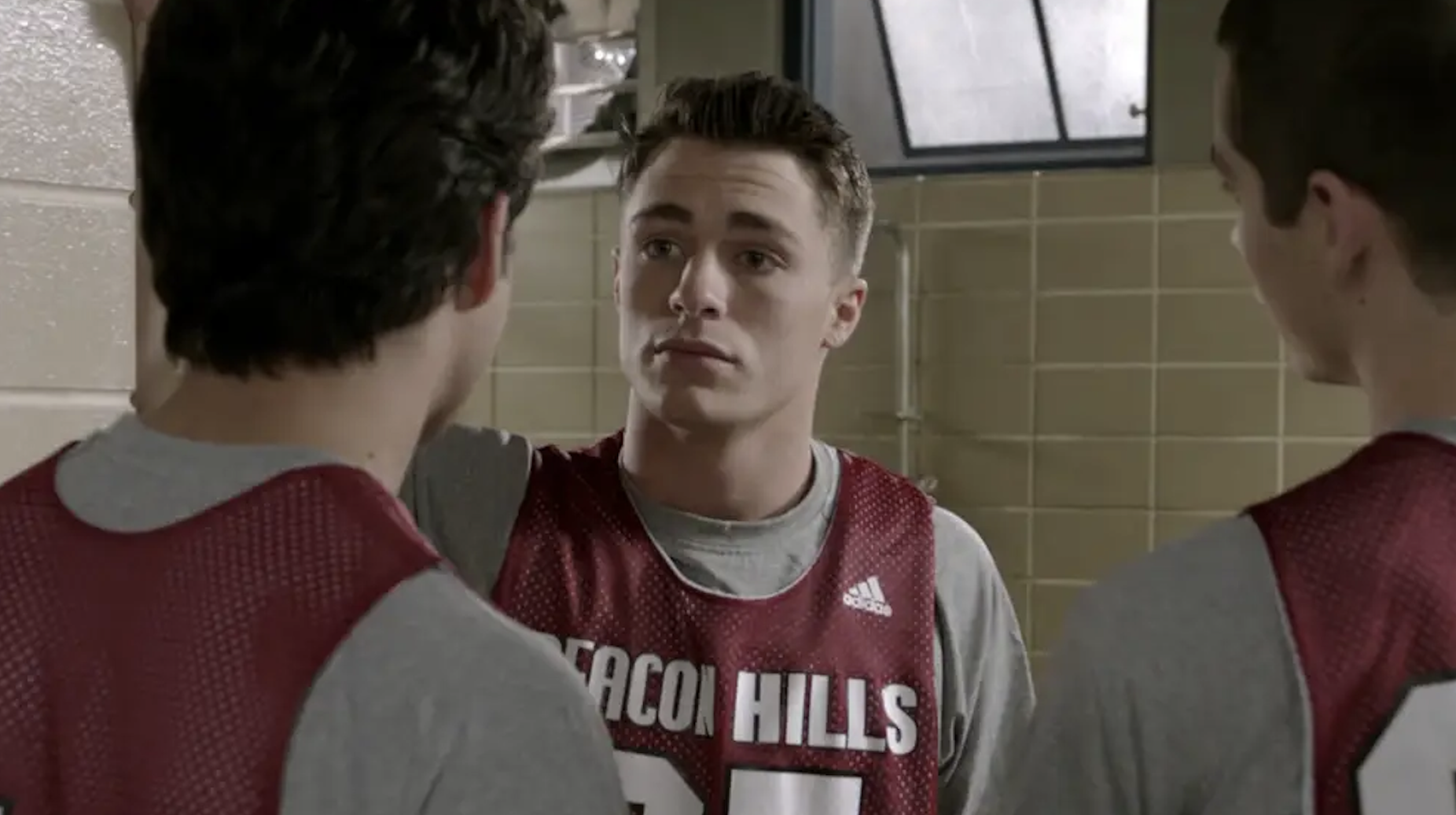 colton on teen wolf wearing a jersey
