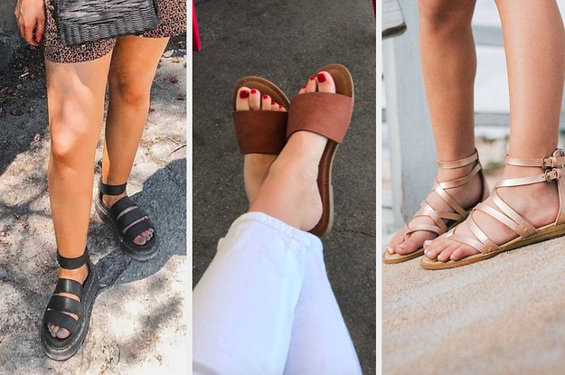 Sandals for Women Wide Width,Womens 2020 Crystal Comfy Flat Sandal Shoes Summer Beach Travel Fashion Slipper Flip Flops 