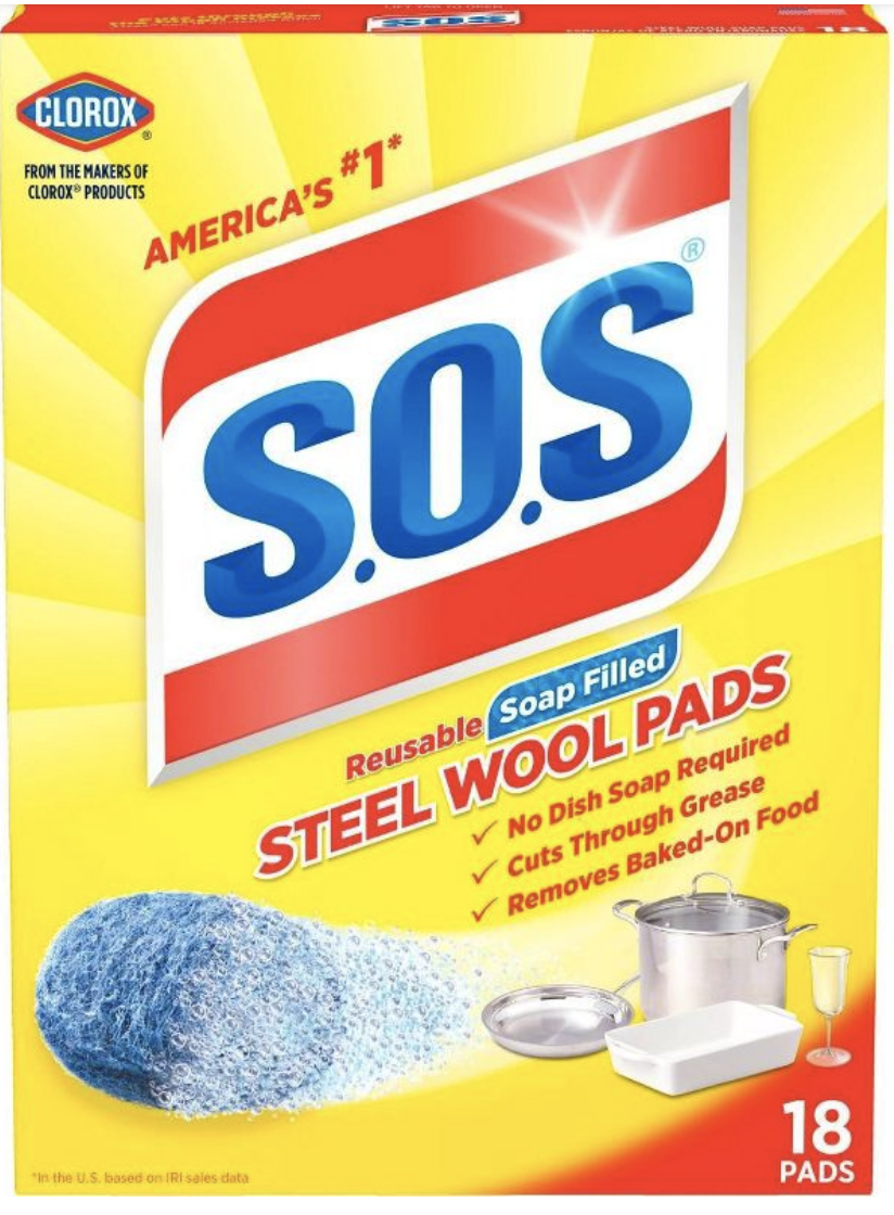 SOS steel wool pads