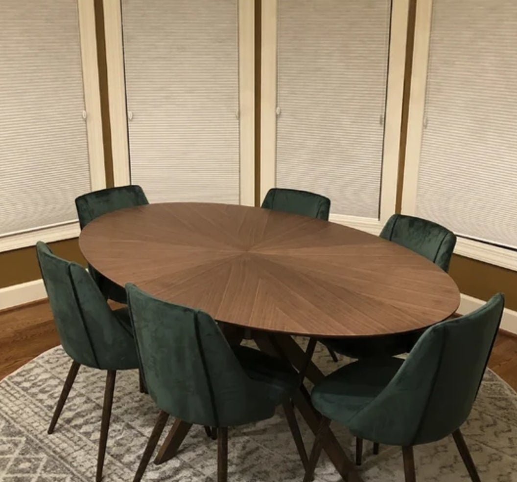 customer image of oak dining table