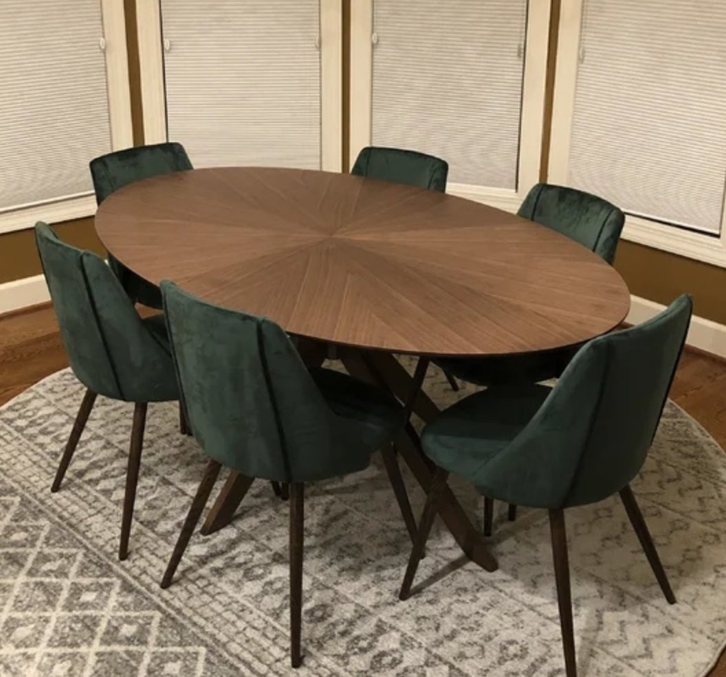 customer image of oak dining table