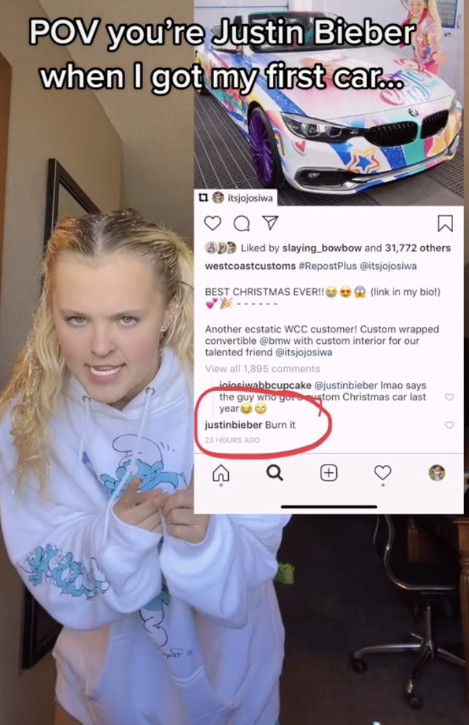 JoJo Siwa TikTok About Justin Bieber  - 77