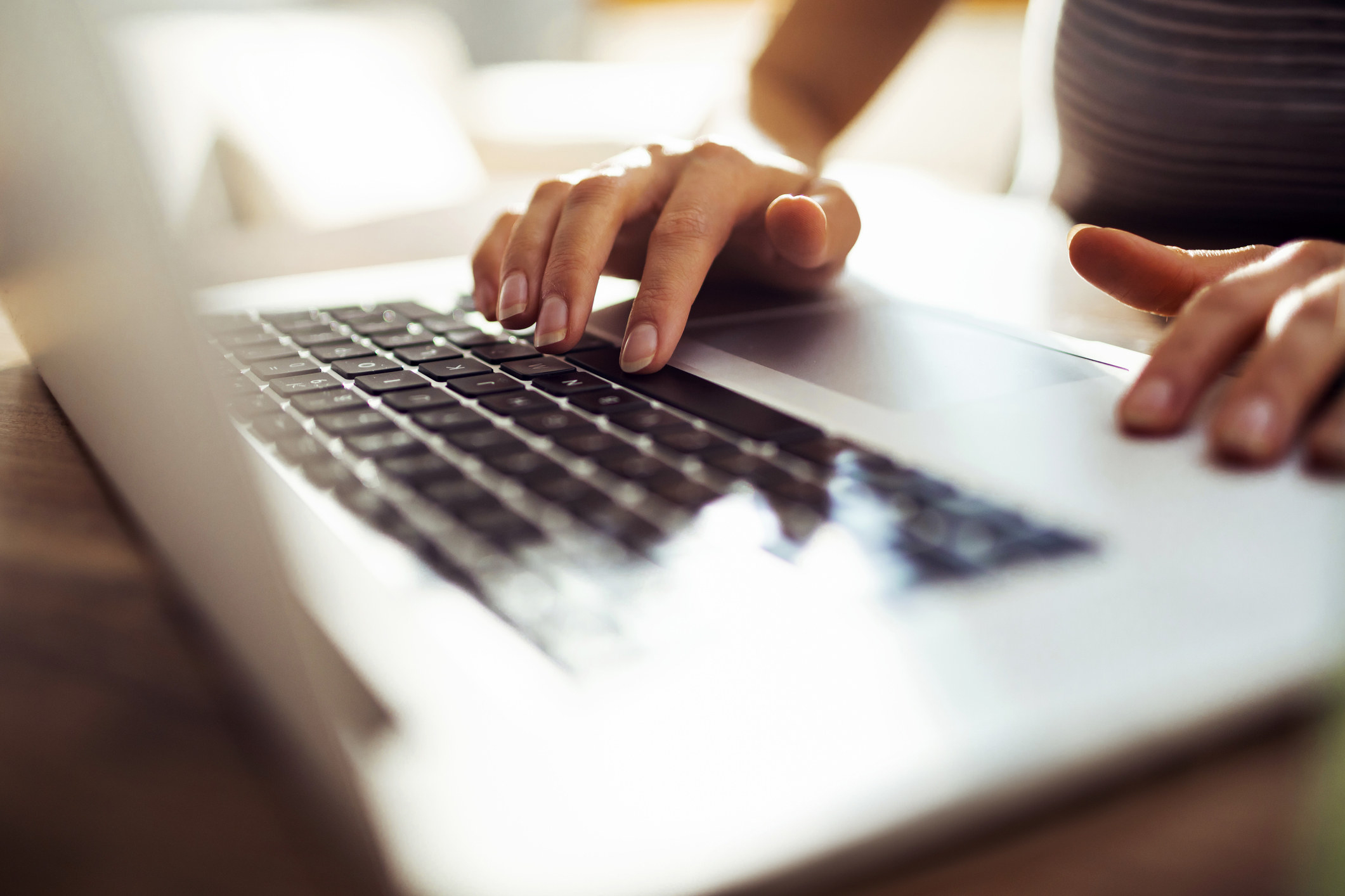 A person using a computer