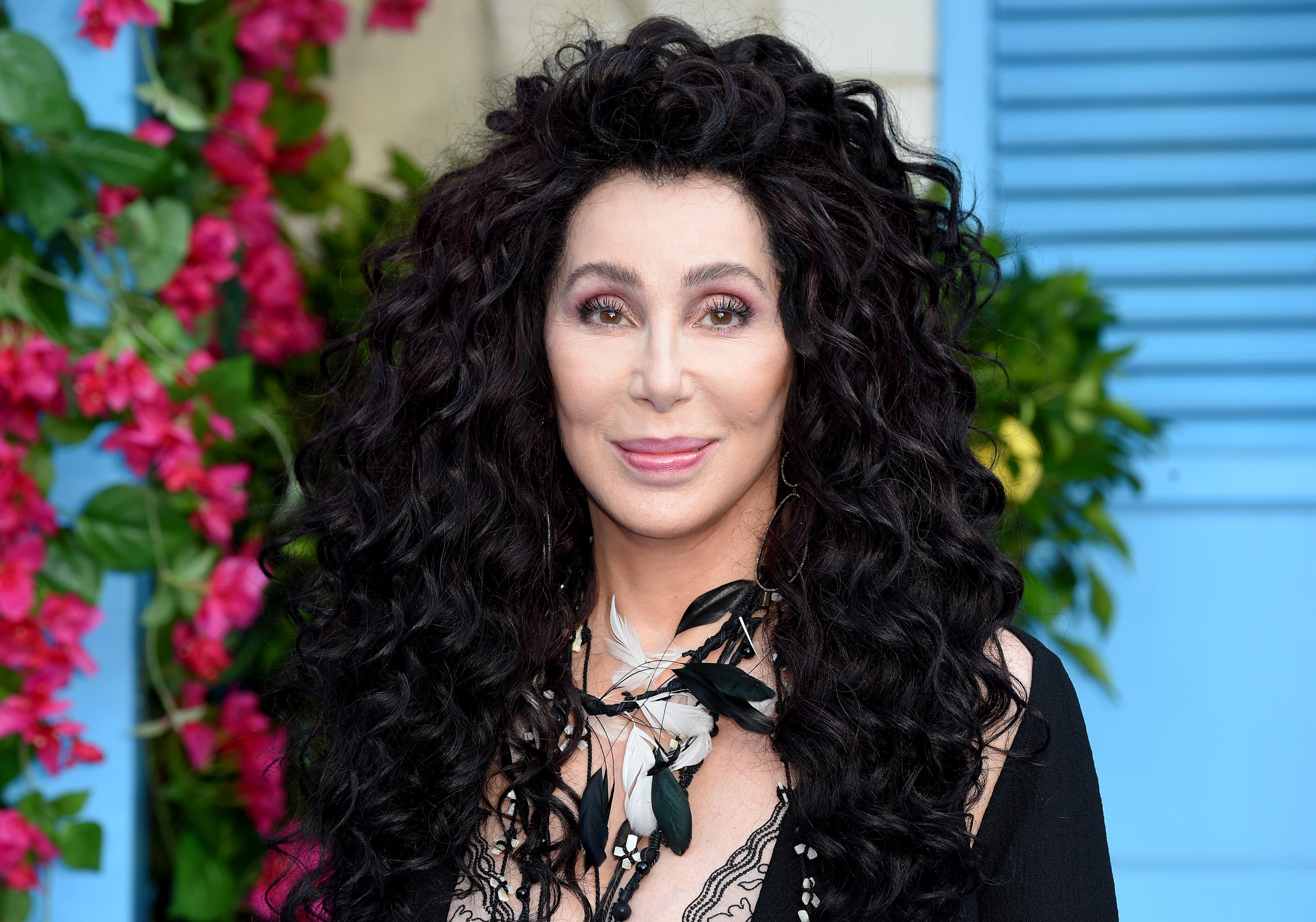 A closeup of Cher