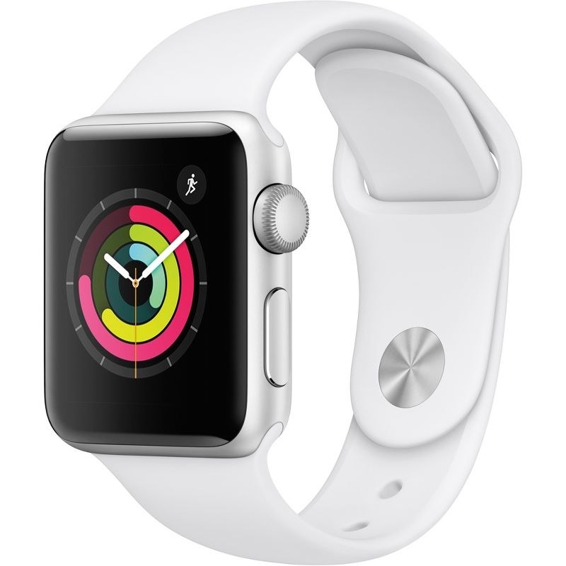 The Apple Watch in the color Silver