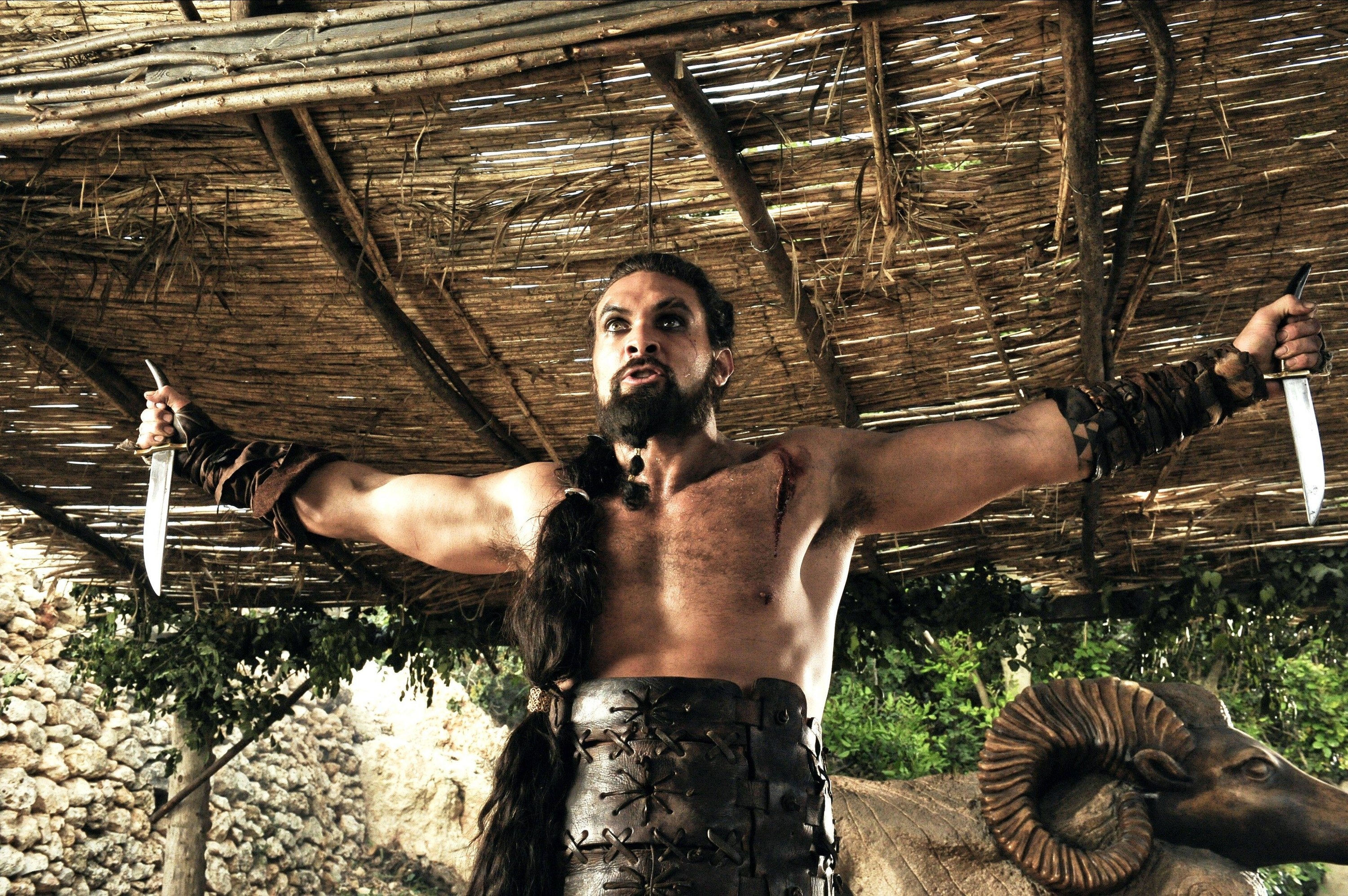 Jason Momoa as Khal Drogo in &quot;Game of Thrones&quot;