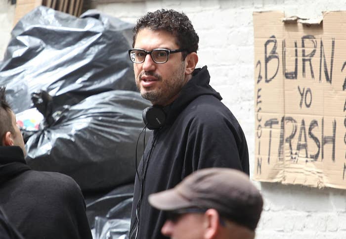 Sam Esmail on the set on &quot;Mr. Robot&quot;