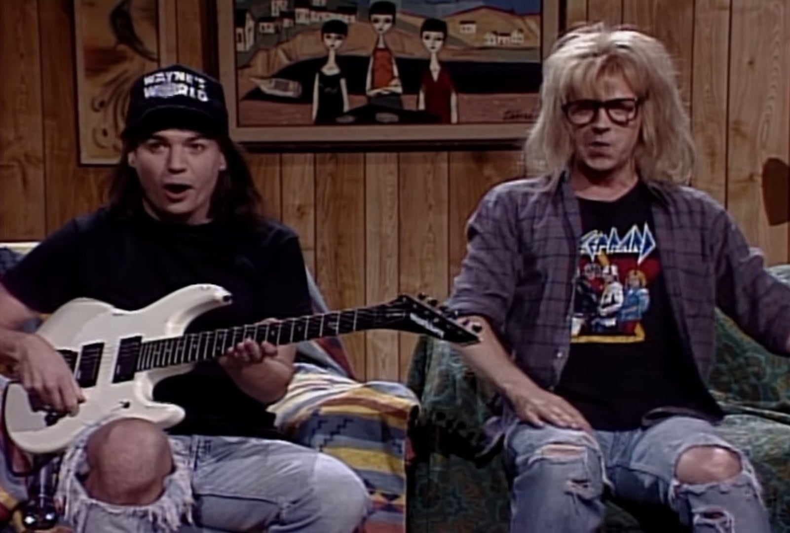Wayne and Garth in the &quot;Wayne&#x27;s World&quot; sketch on &quot;Saturday Night Live&quot;
