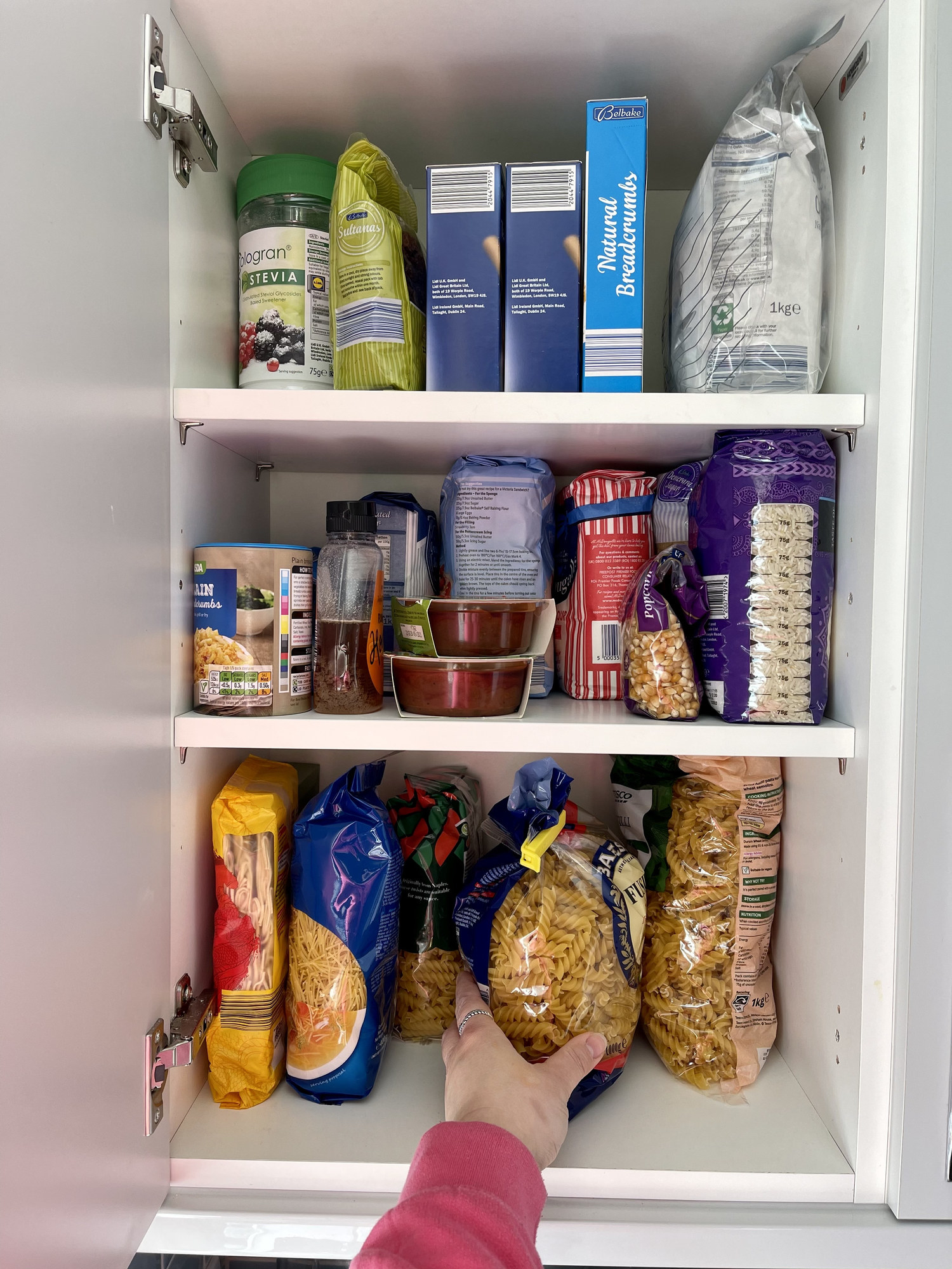 A kitchen pantry.