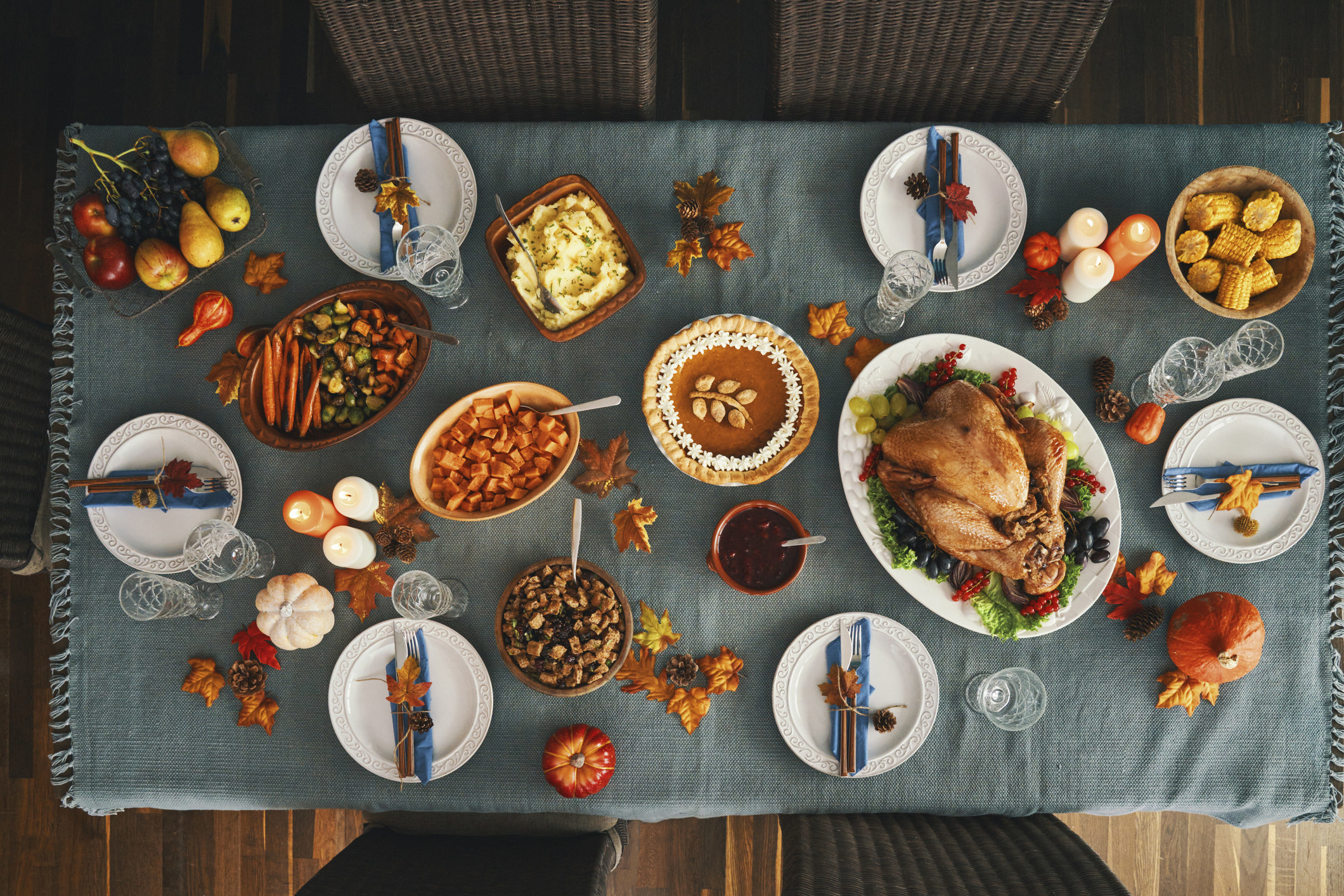 thanksgiving table set