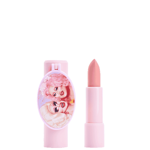 Gif of Kim Chi x Trixie Mattel lipstick packaging
