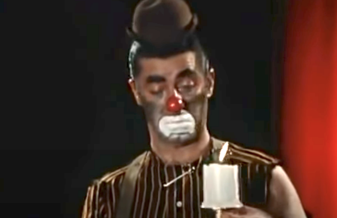 Jerry Lewis as a clown