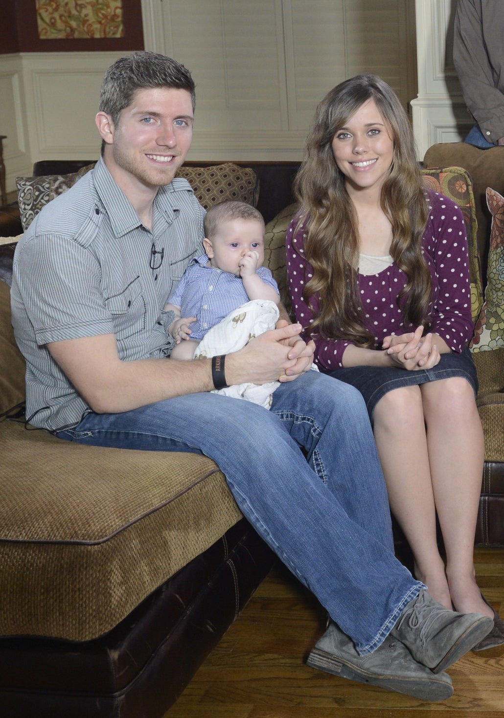 Ben and Jessa Seewald with son Henry Wilberforce