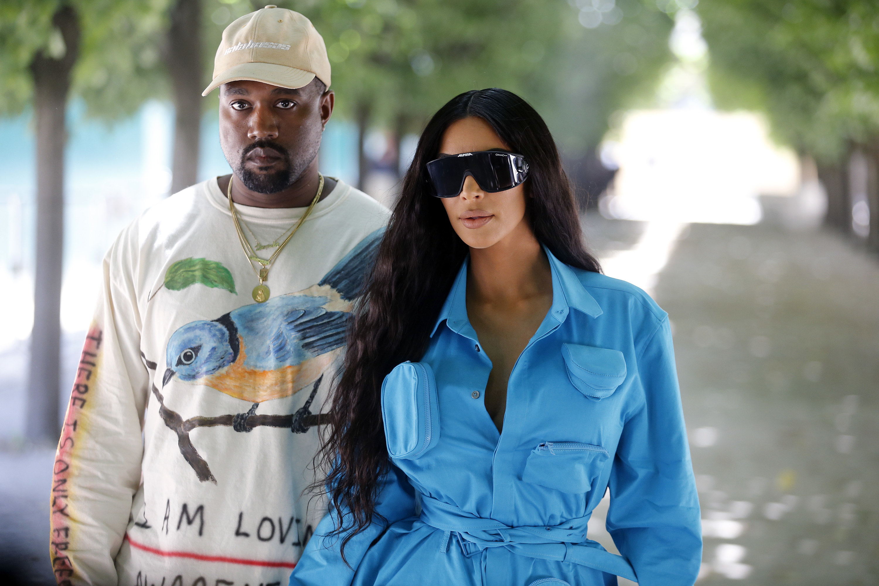 Kim and Kanye's Matching Sunglasses