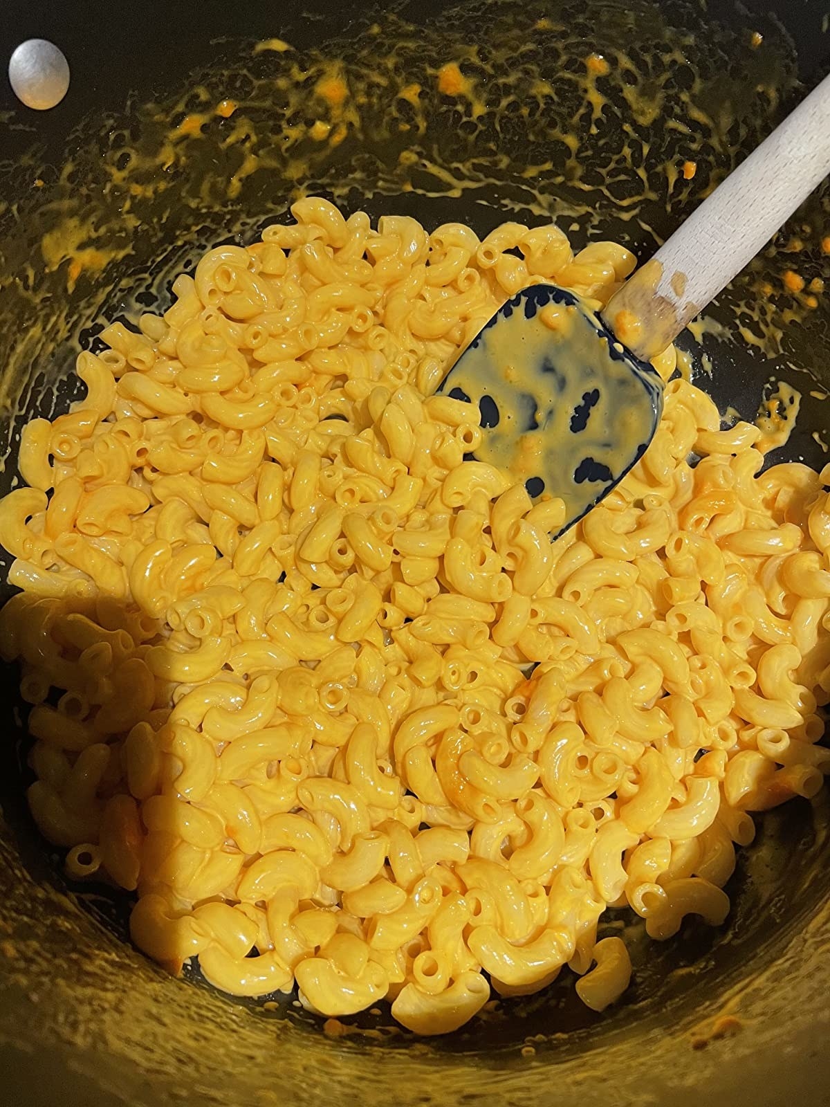 reviewer image of a bowl of mac and cheese made with the cheddar cheese powder