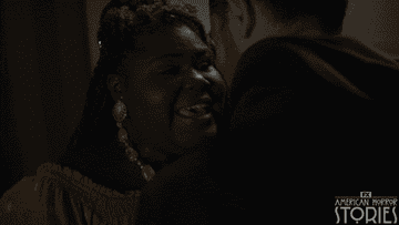 Gabourey Sidibe and Max Greenfield in American Horror Stories