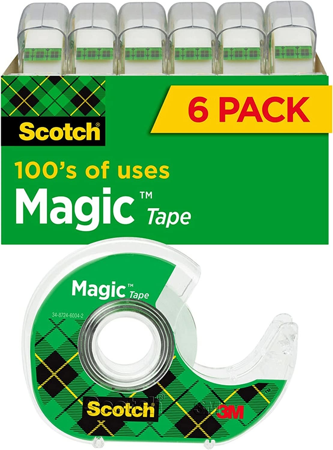 Six rolls of tape