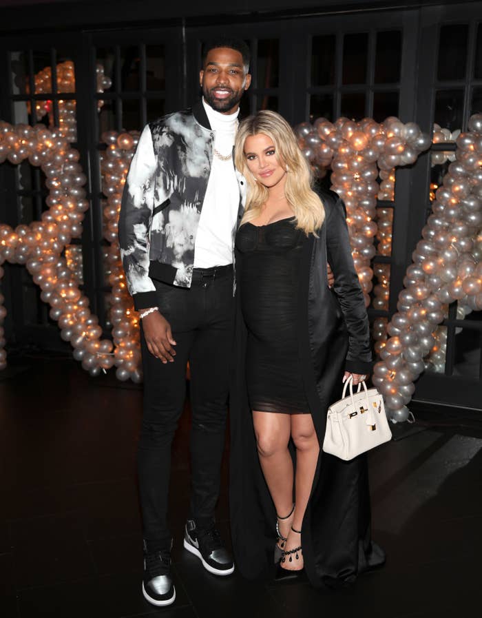 khloe and tristan at an event