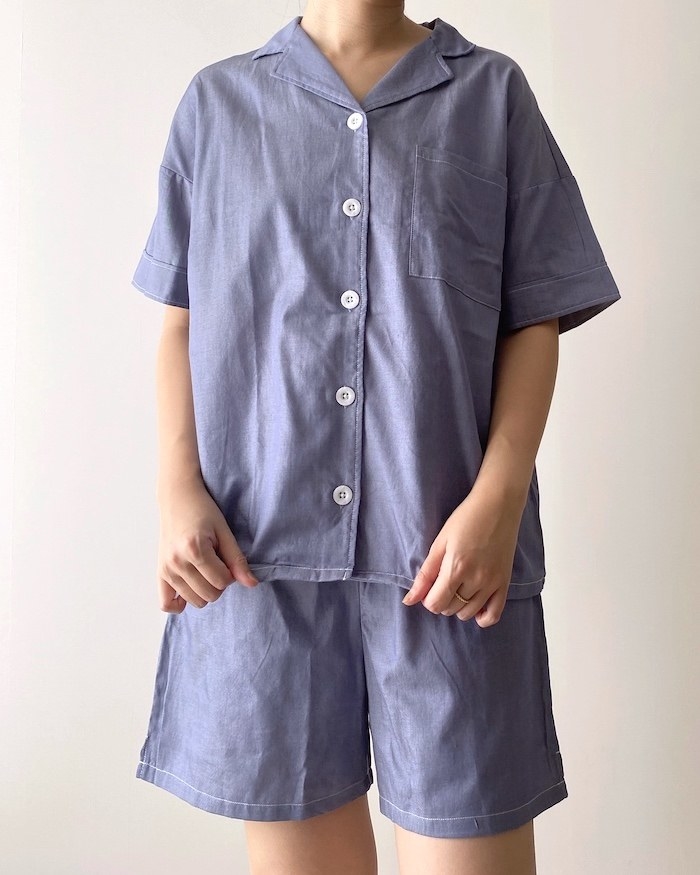 GU（ジーユー）のおすすめファッションアイテム「コットンパジャマ（半袖&amp;amp;ショートパンツ）+E」