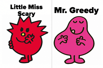 Little Miss Scary and Mr. Greedy