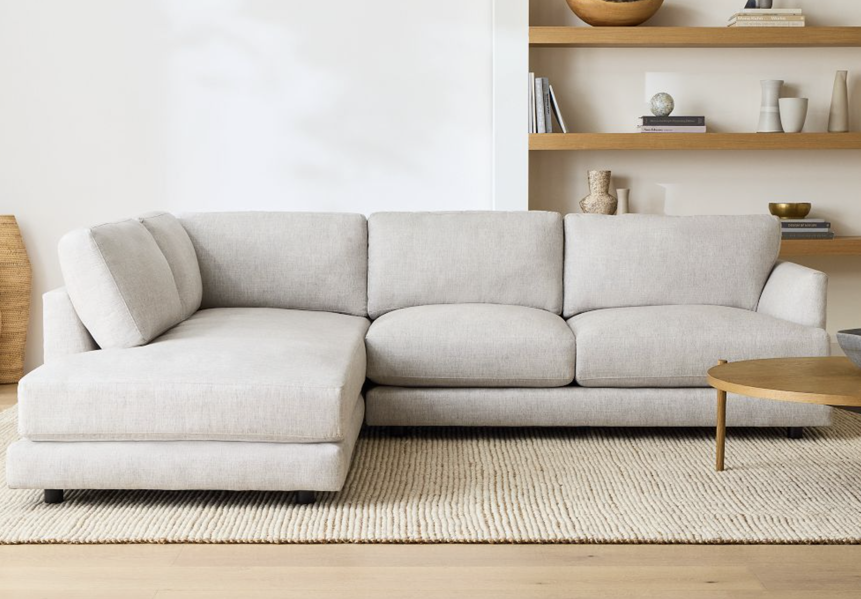 get the beige sectional sofa