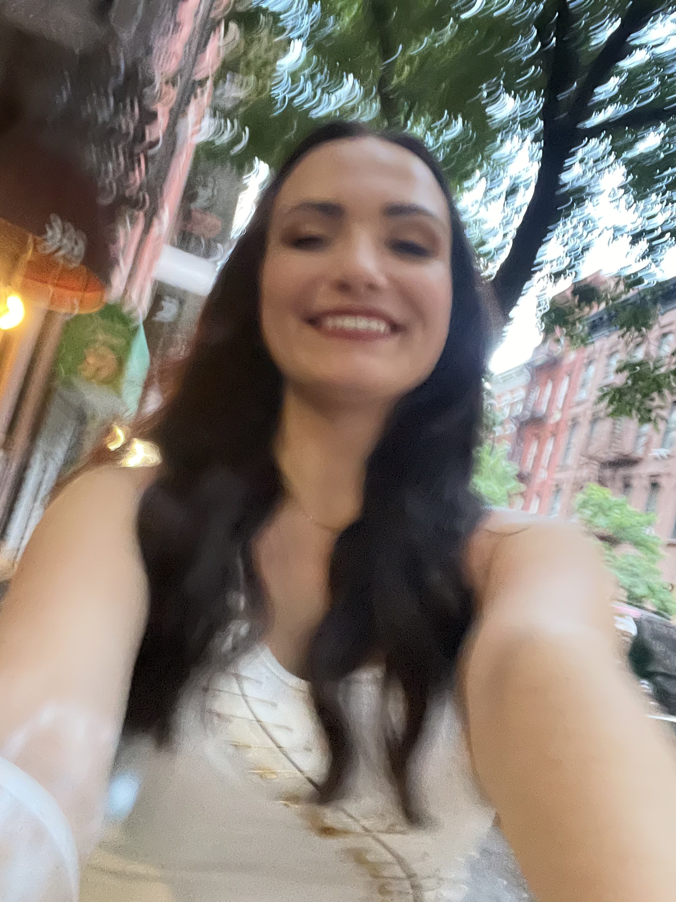 author taking a selfie on the street