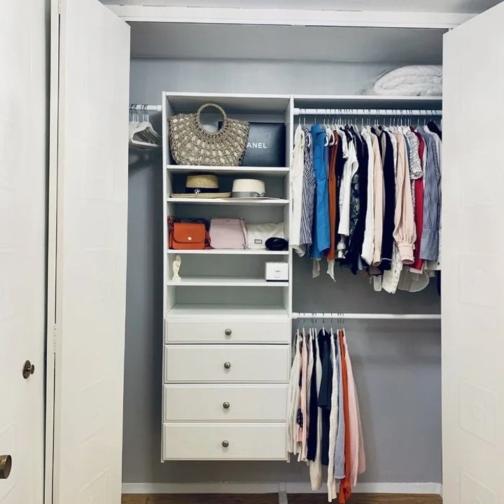 A user submitted image of the closet system
