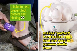 foot balm and egg cooker 