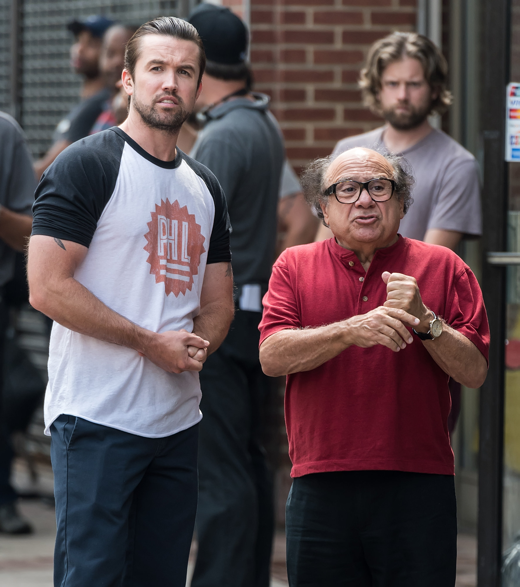 Rob and Danny standing together