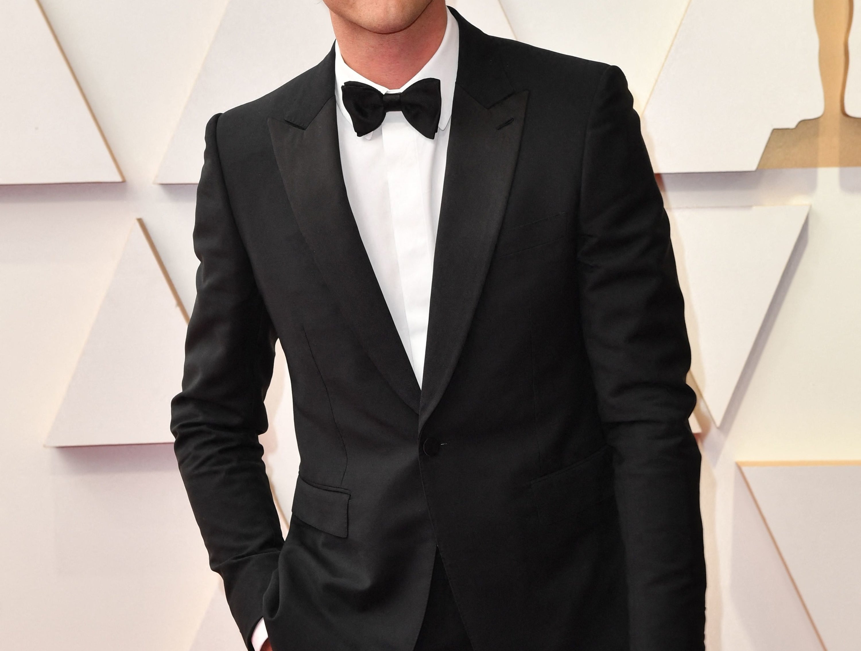 Jacob Elordi smiles at the Oscars