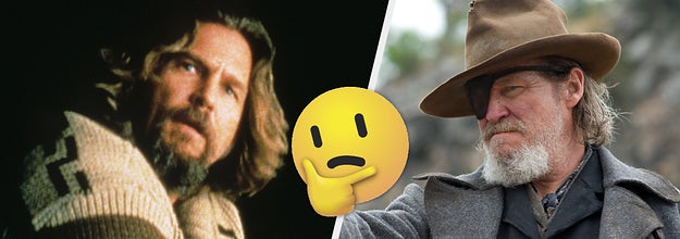 Jeff Bridges in The Big Lebowski and True Grit
