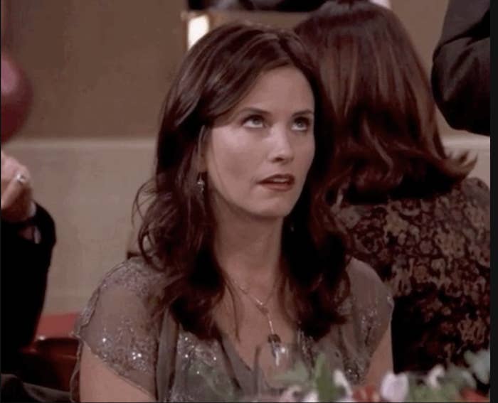 monica from friends rolling her eyes