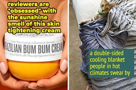 bum bum cream and cooling blanket 