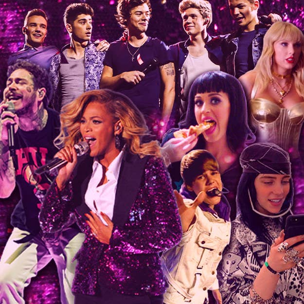 Graphic with multiple pop stars