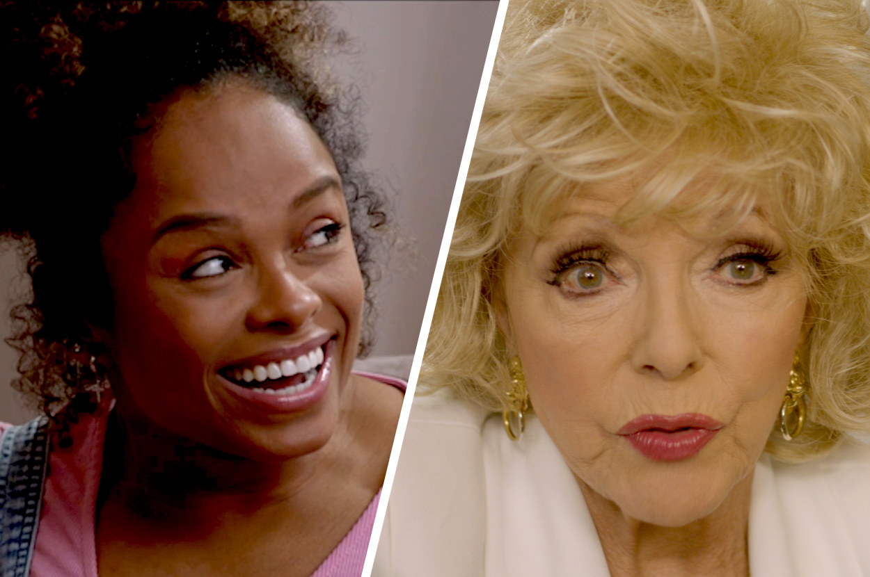 Fleur East and Joan Collins in Tomorrow Morning