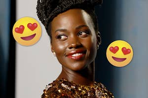 Lupita Nyong'o wears a sparkly gown