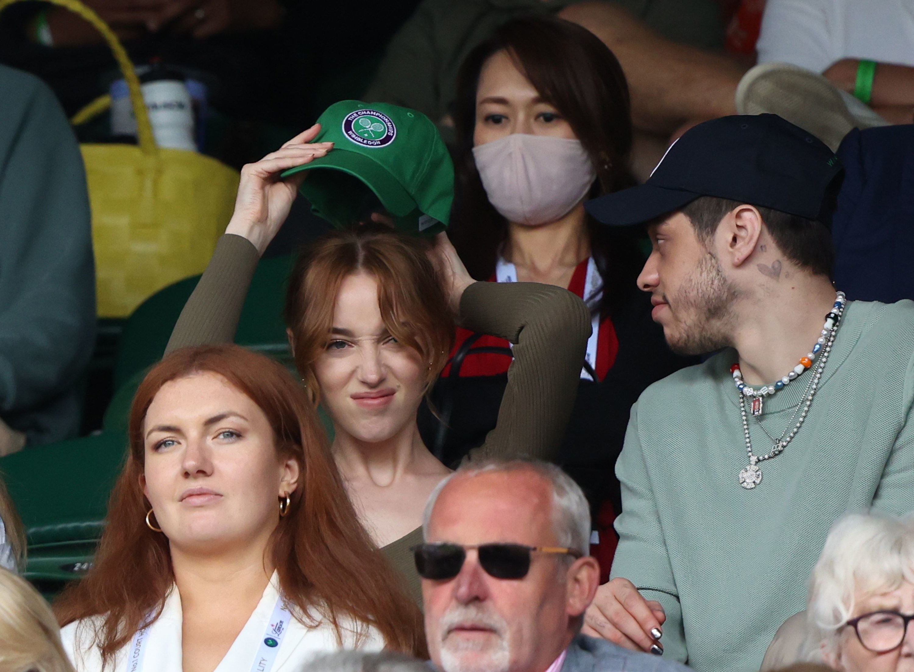 Phoebe and Pete in the stands