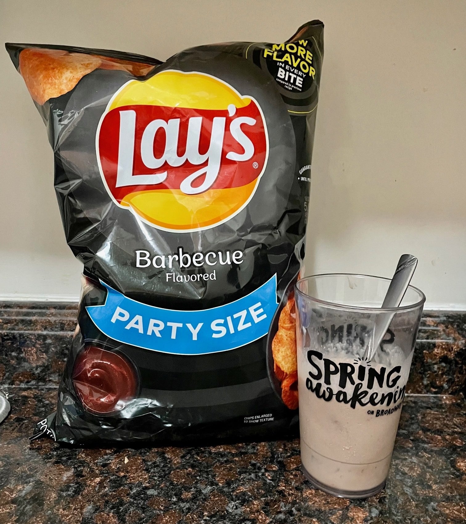 Barbue chips and a milk shake