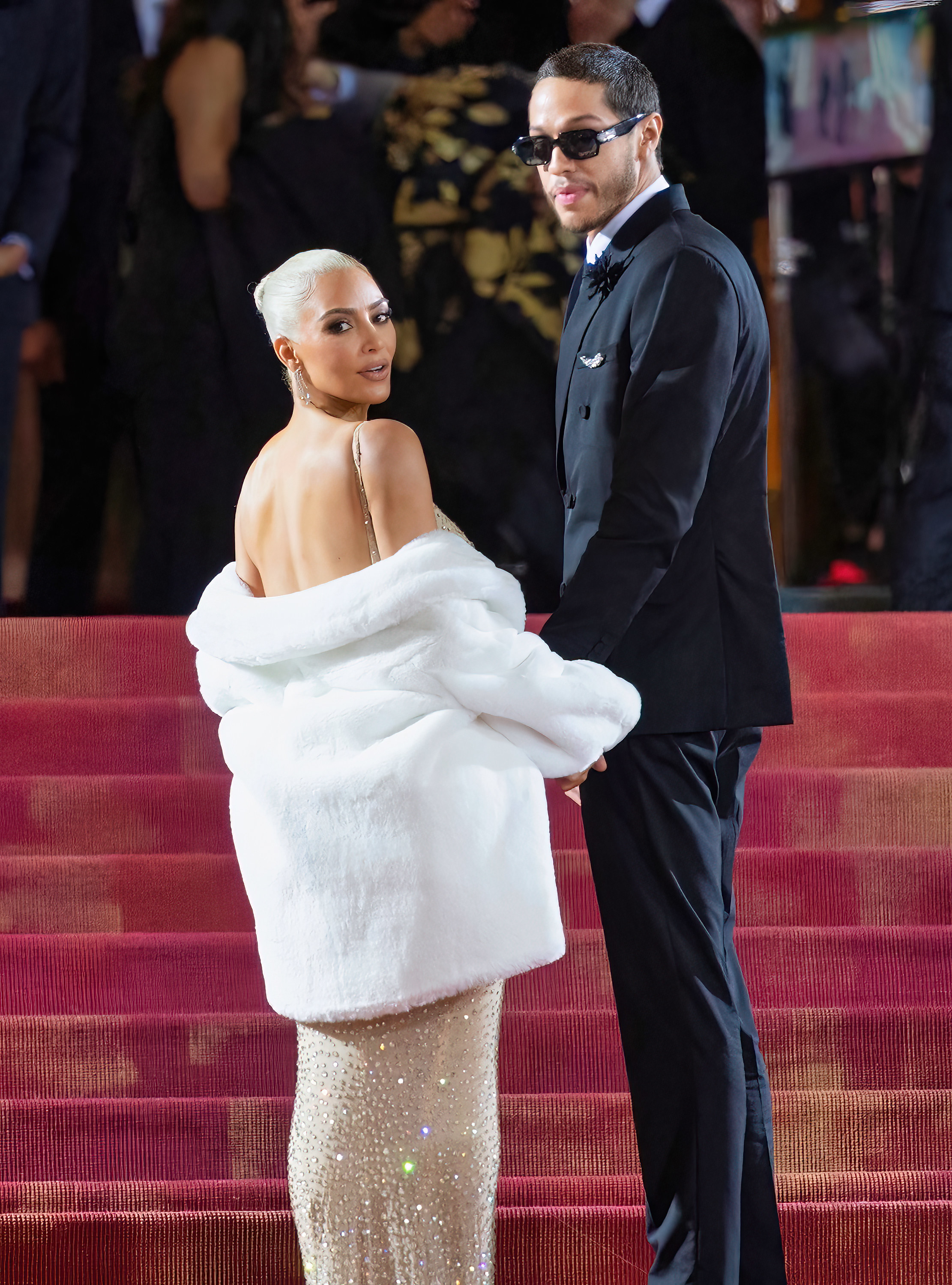 Kim Kardashian and Pete on the red carpet