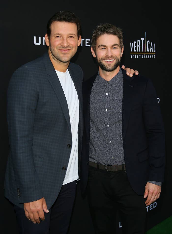 Tony Romo and Chace Crawford