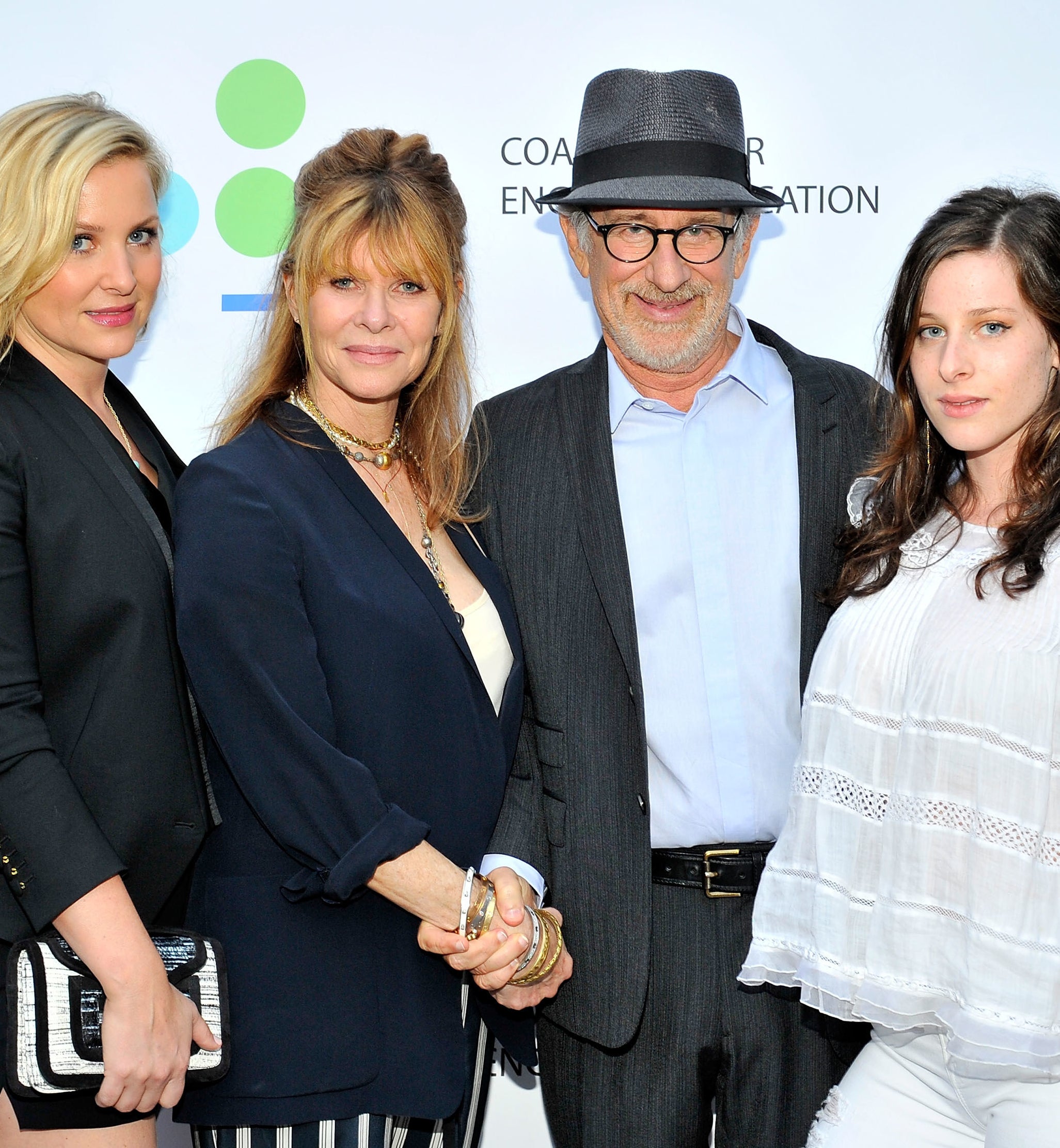 Jessica Capshaw, Kate Capshaw, and Steven Spielberg