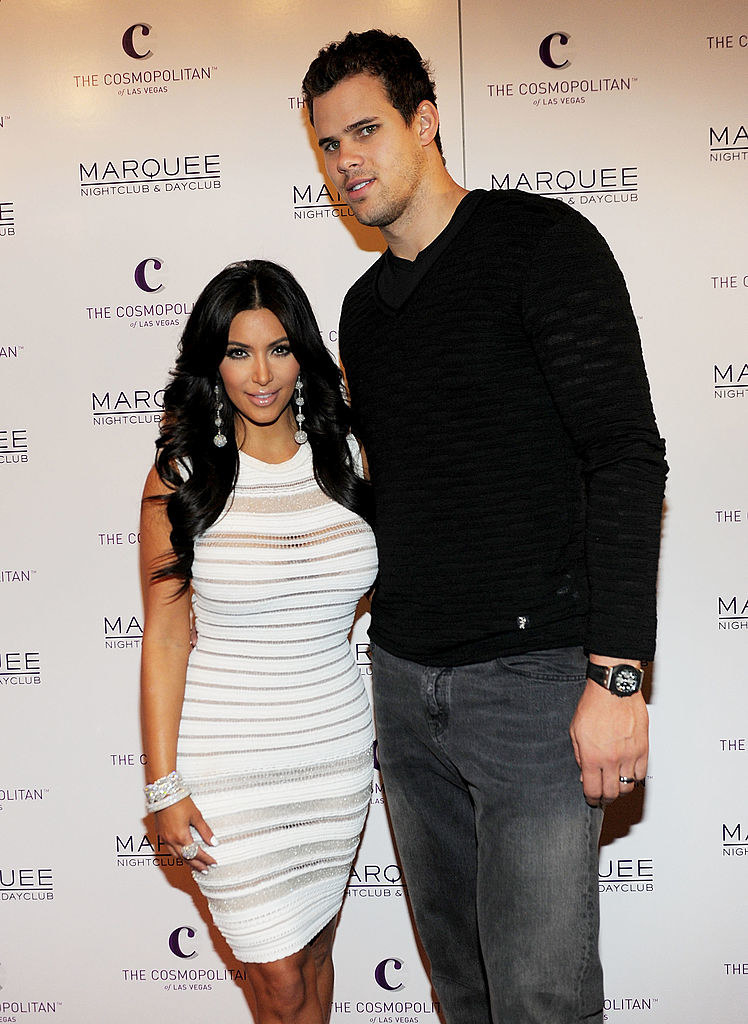 Kim and Kris Humphries at an event