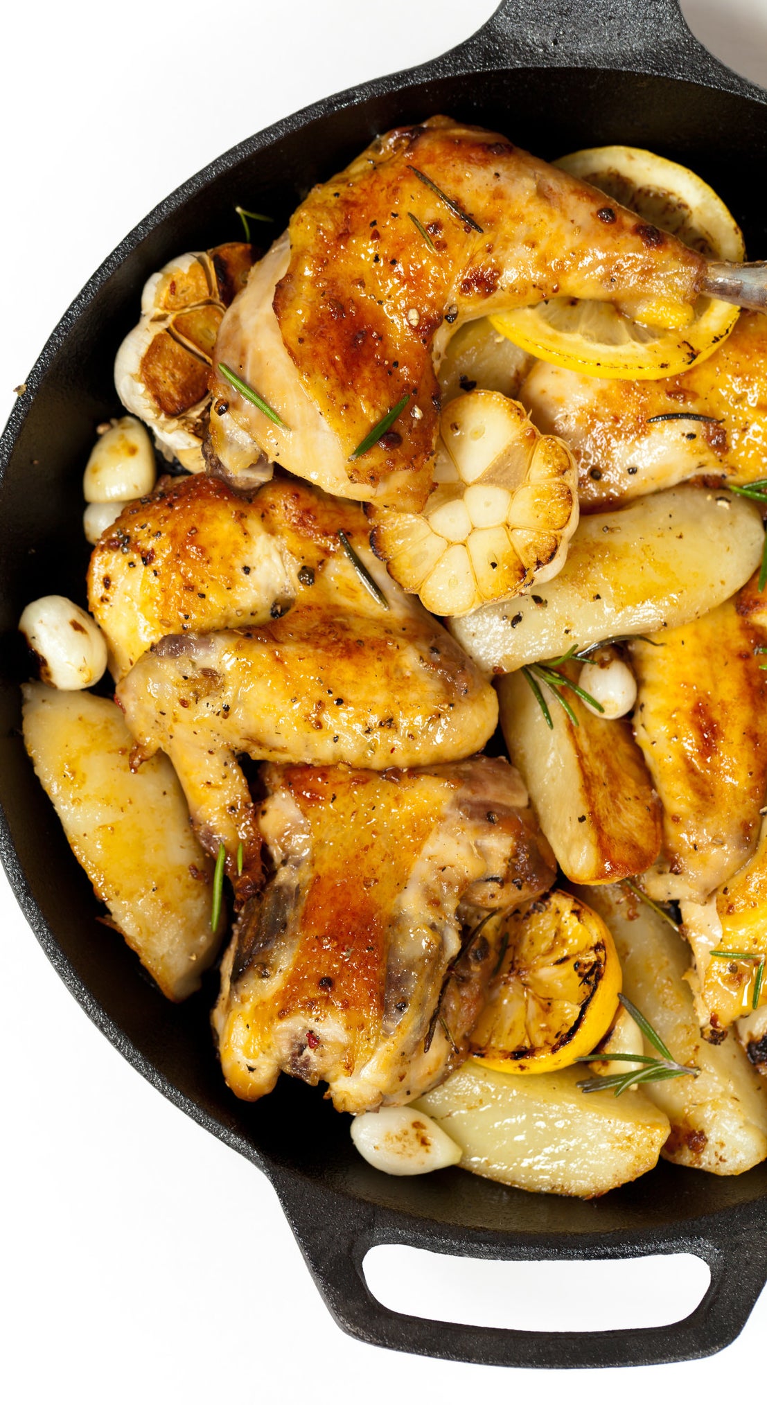 Chicken skillet with potatoes.