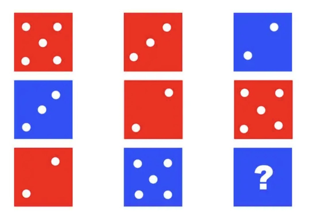9 dice faces