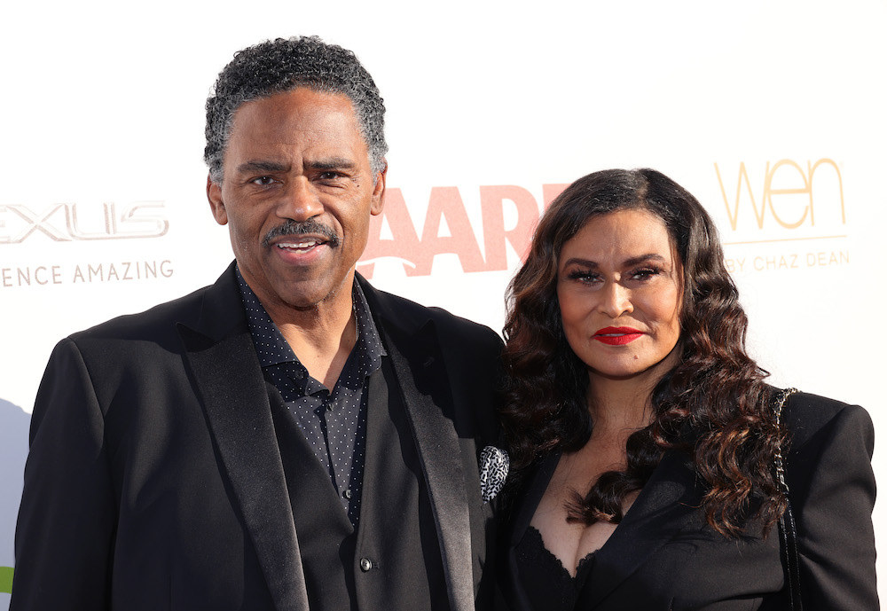 Richard Lawson and Tina Knowles