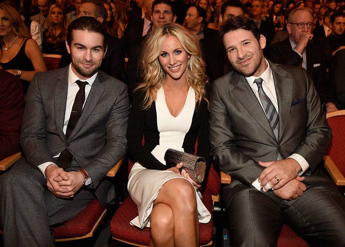 Chace Crawford, Candice Crawford, and Tony Romo