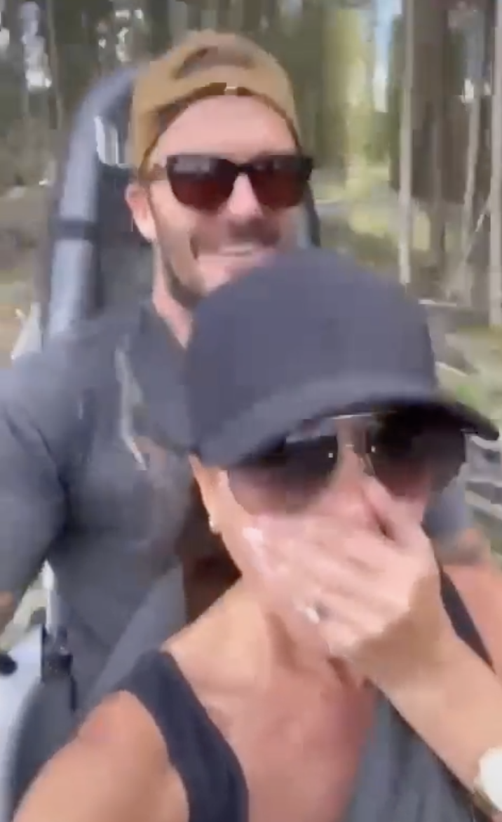 Victoria Beckham Screams And Cries On A Roller Coaster