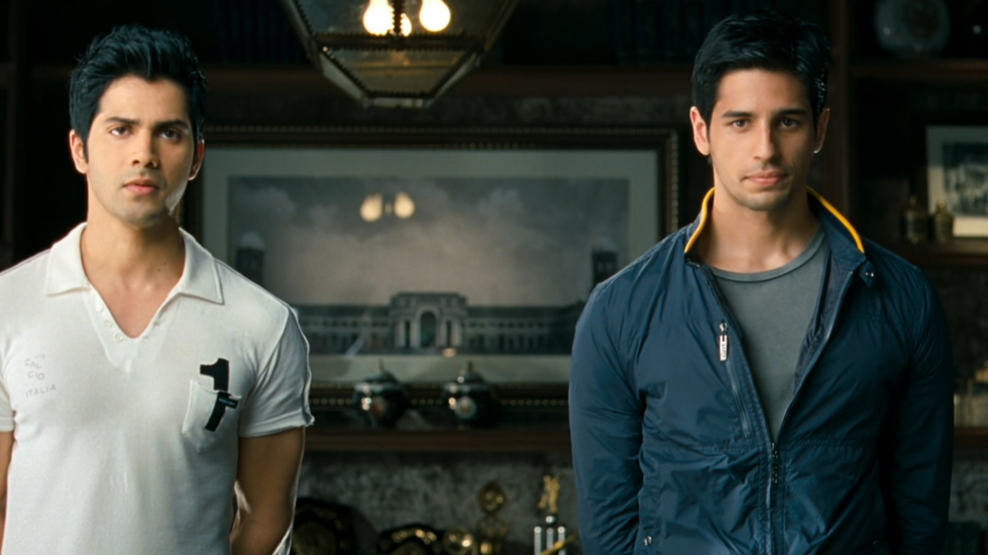 Varun and Sidharth in a still from Student of the Year