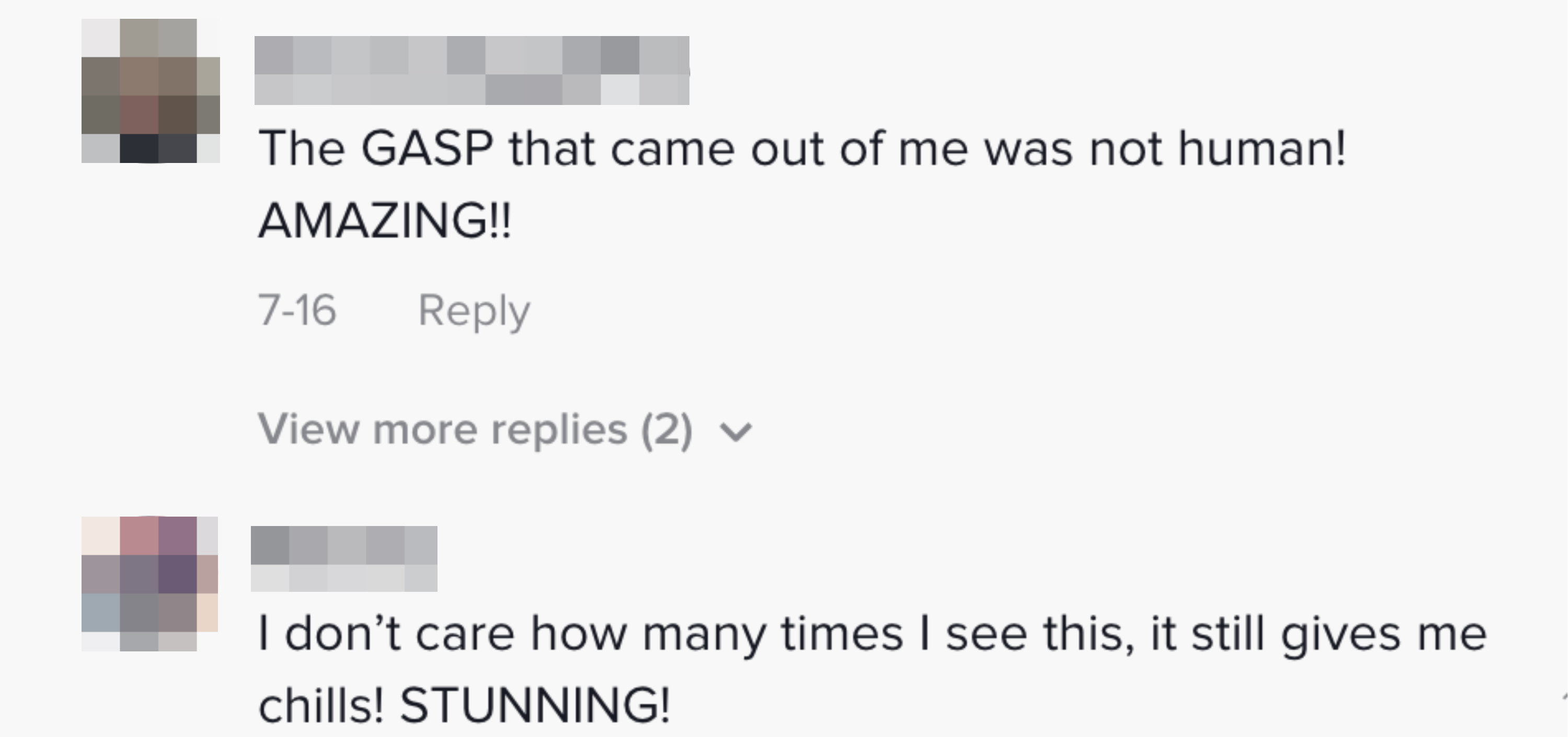 One person said &quot;The GASP that came out of me was not human!AMAZING!!&quot;